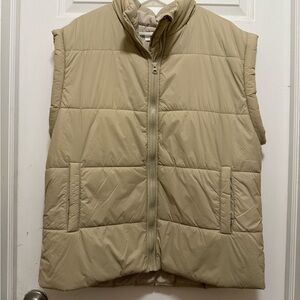 Wishlist Beige Quilted Vest